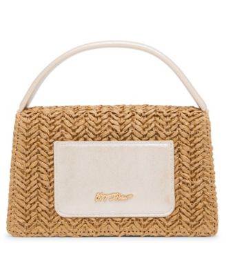 Raffia Mini Top Handle Bag