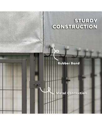 Large Outdoor Dog Kennel, Spacious Animal Shelter