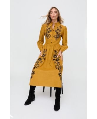 Women's Puglia Corduroy Midi Dress