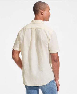 Men's Short Sleeve Seersucker Shirt