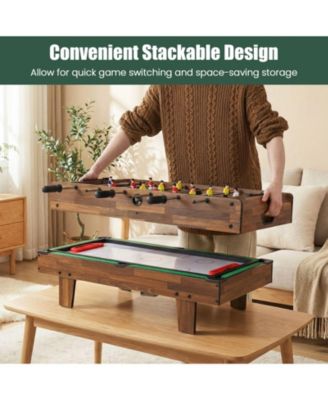 4-in-1 Combo Game Table Set with Billiards