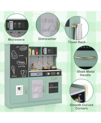 Pretend Play Kitchen with Utensils for Kids Ages 3+, Interactive Pretend Play