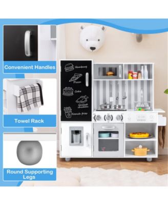 Pretend Play Kitchen for Kids with Realistic Sounds & Lights for Fun Learning