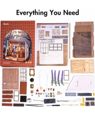 DIY Miniature Dollhouse Kit Tiny House DIY Kit 1:20 Miniature House Miniature Hobbies for Christmas Decorations Gifts Book Nook Kits