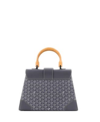 MM Saigon Top Handle Bag Coated Canvas with Leather