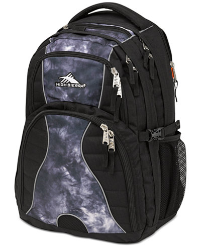High Sierra Swerve Backpack in Black Atmosphere