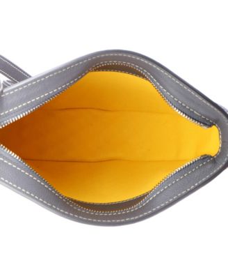 Hirondelle Shoulder Bag Coated Canvas and Leather