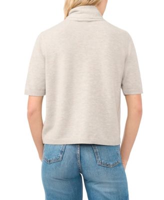 Women's Tie Neck Front Button Cardigan