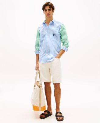 Men's Papertouch Striped Long-Sleeve Shirt