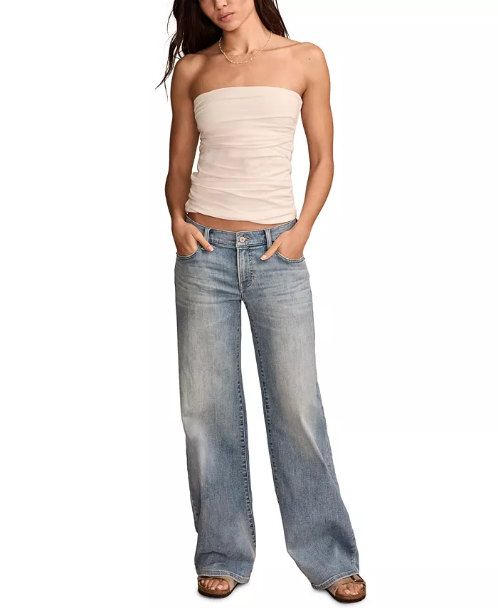 Women's Mid-Rise Sweet Wide-Leg Jeans