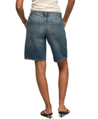 Women's Relaxed Fit Low-Rise Bermuda Shorts