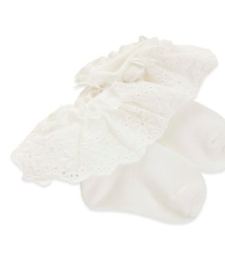 Baby Girls' Short-Sleeve T-Shirt, Shorts & Sock, 3-Piece Set