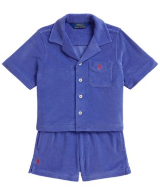 Girls' 2T-6X Terry Shirt & Short, 2-Piece Set