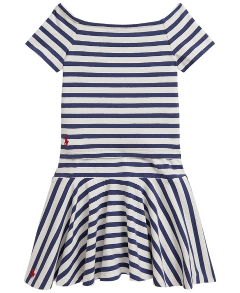 Комплект для девочек Polo Ralph Lauren футболка в полоску и юбка-шорты