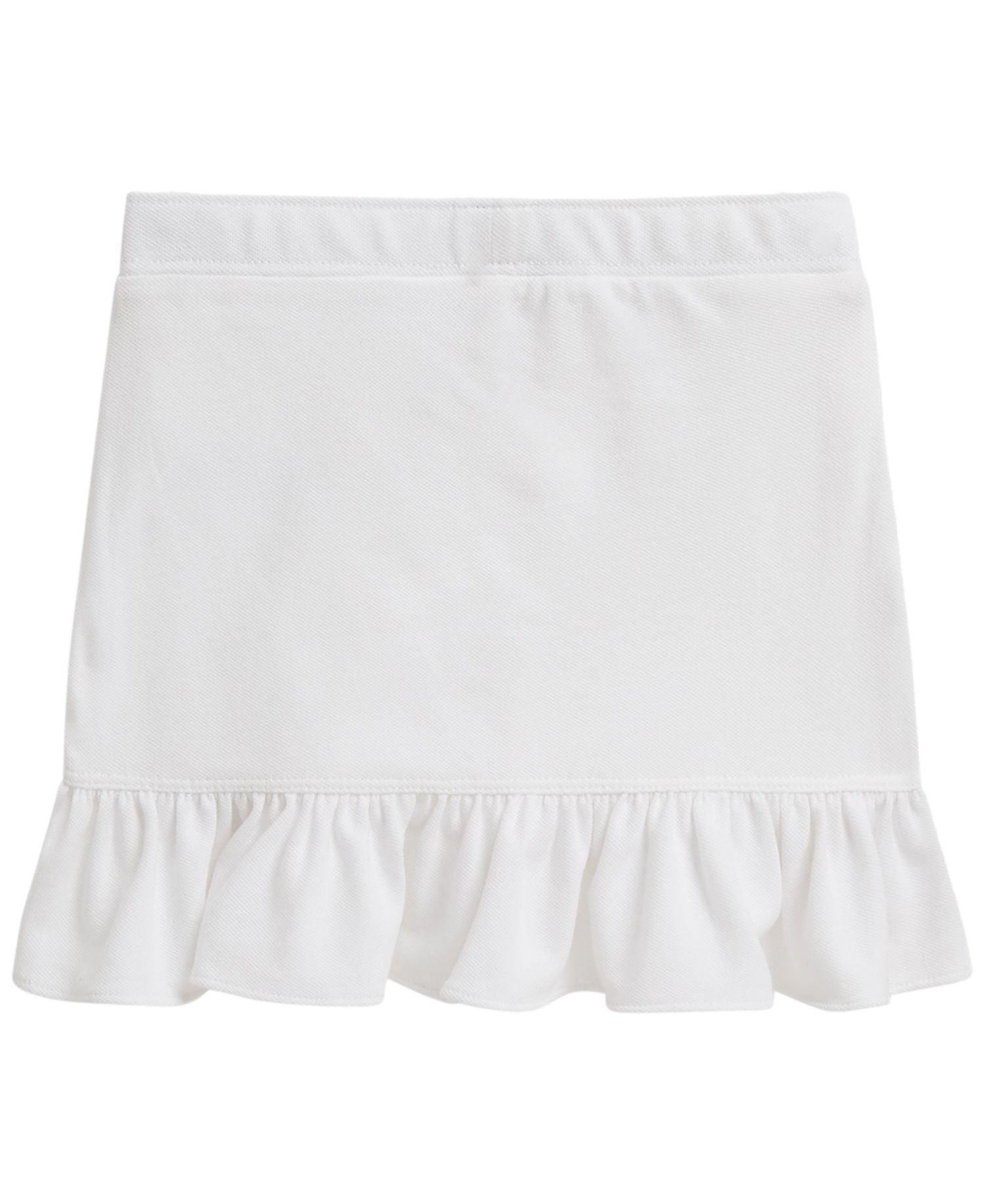 Girls' 2T-6X Ruffled Stretch Mesh Wrap Skort