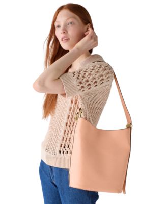 Halo Medium Leather Bucket Bag