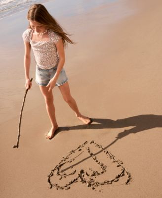 Girls' Square Neck Top