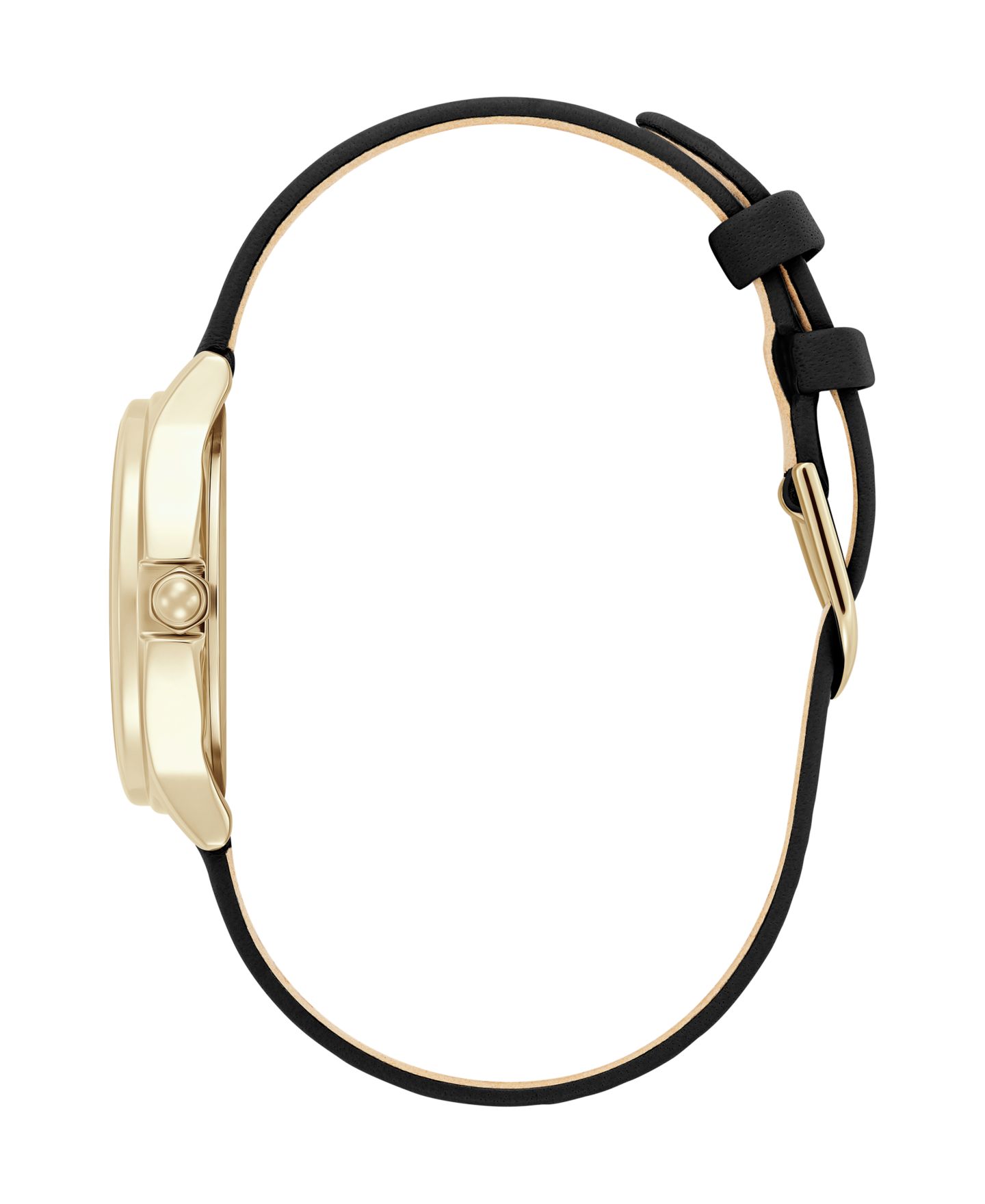 Женские часы Olivia Burton OB Classic Bee с чёрным кожаным ремешком, 29.8 мм — фото 3
