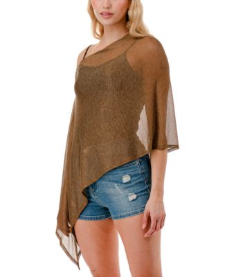 Mesh Metallic Poncho