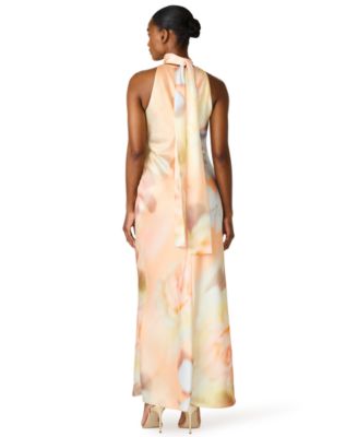 Juniors' Jaidan Halter Neck Maxi Dress