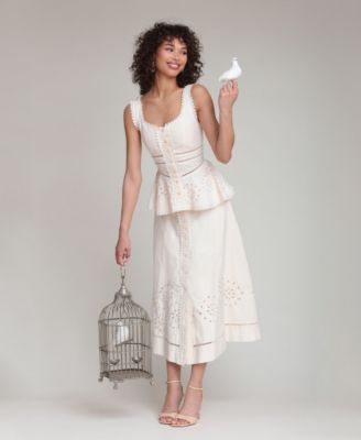 Women's Scoop Neck Peplum Top