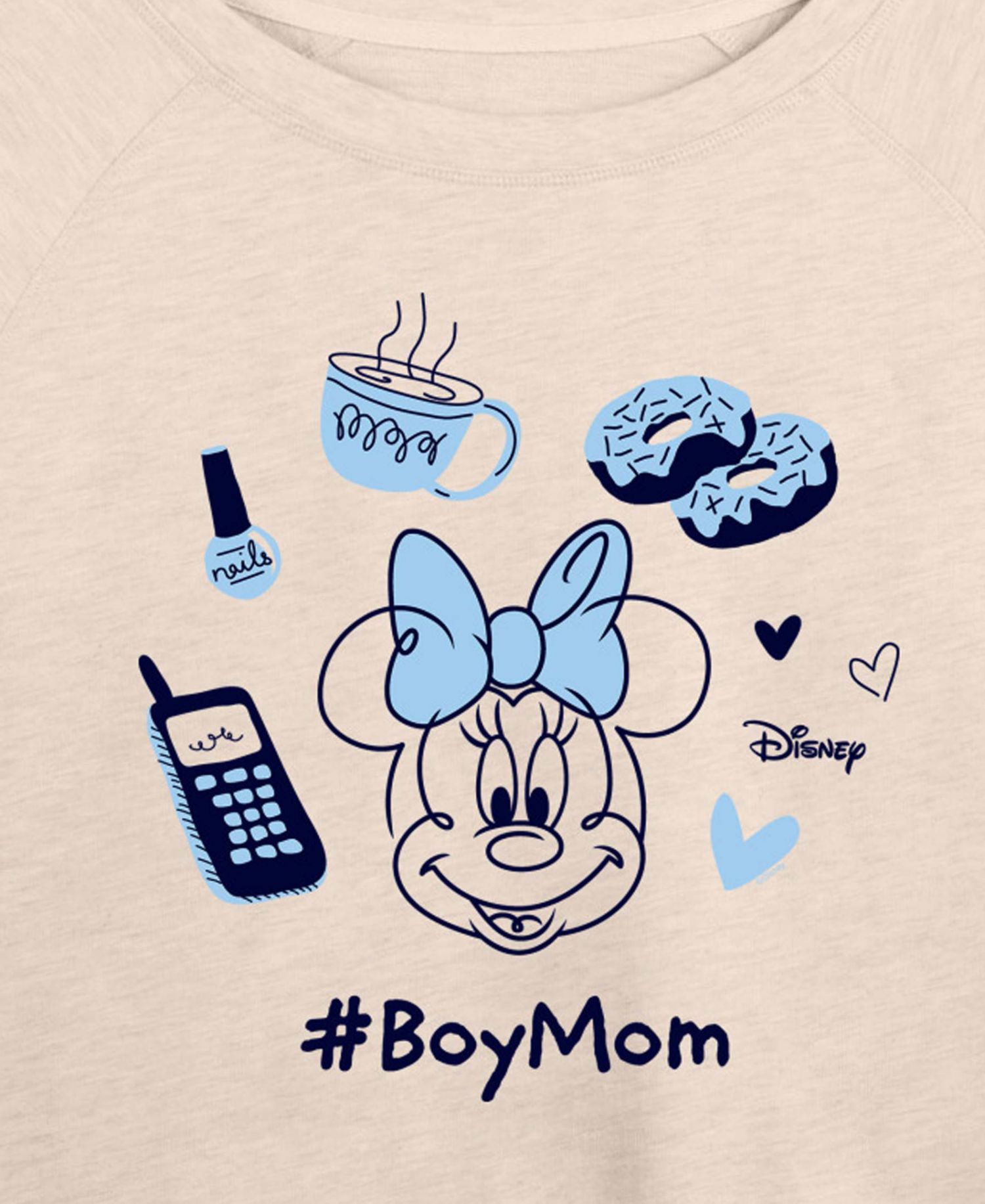 Plus Size Disney Boy Mom Minnie French Terry Long-Sleeve T-Shirt