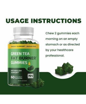 Green Tea Fat Burner Gummies,60ct