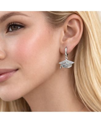 Limitless Graduation Cap Huggie Hoop Earrings