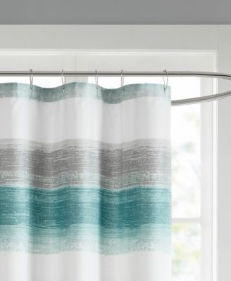 Saben Stripe Print Shower Curtain, 72" x 72"