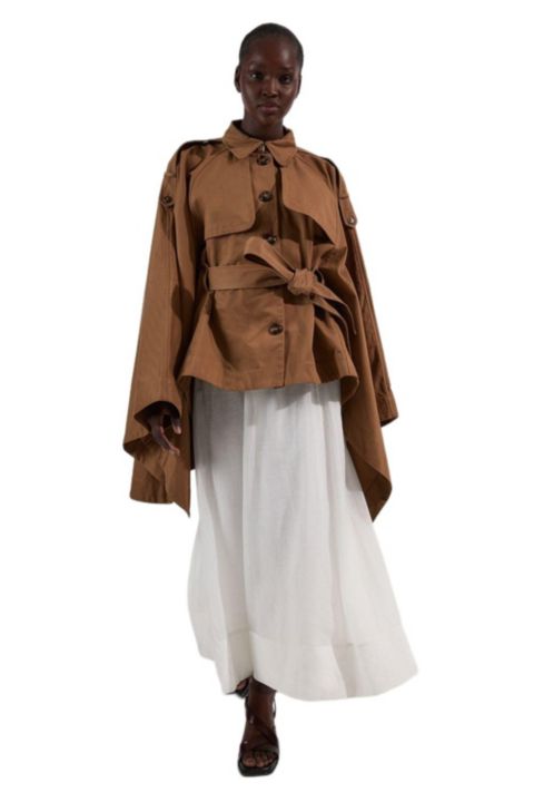 Женские куртки Karen Millen Cape Detail Trench Coat