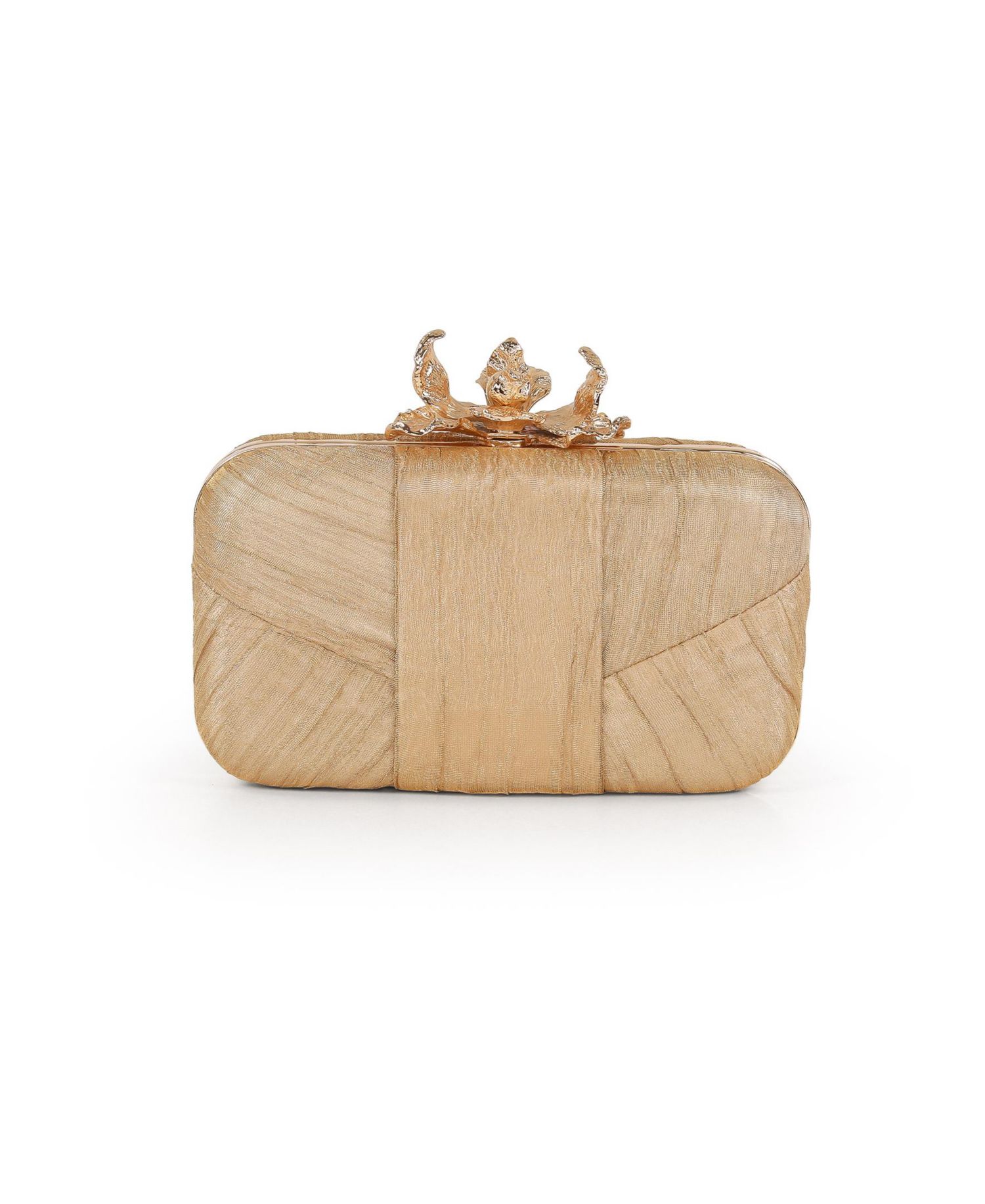 Women's Leilani Lame' Gusset Minaudiere