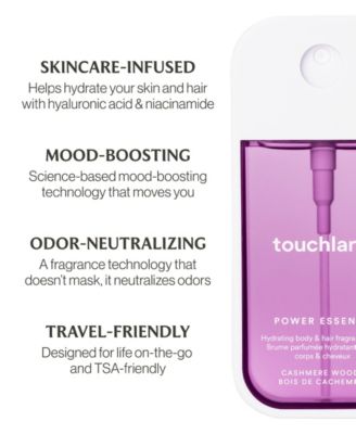 Power Essence Cashmere Woods Body and Hair Fragrance Mist, 2 oz.