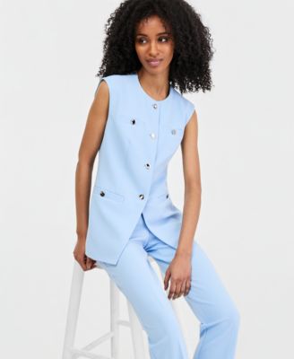 Four-Button Vest & Straight Pants