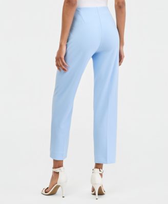 Petite Straight-Cut Hollywood Waist Pants