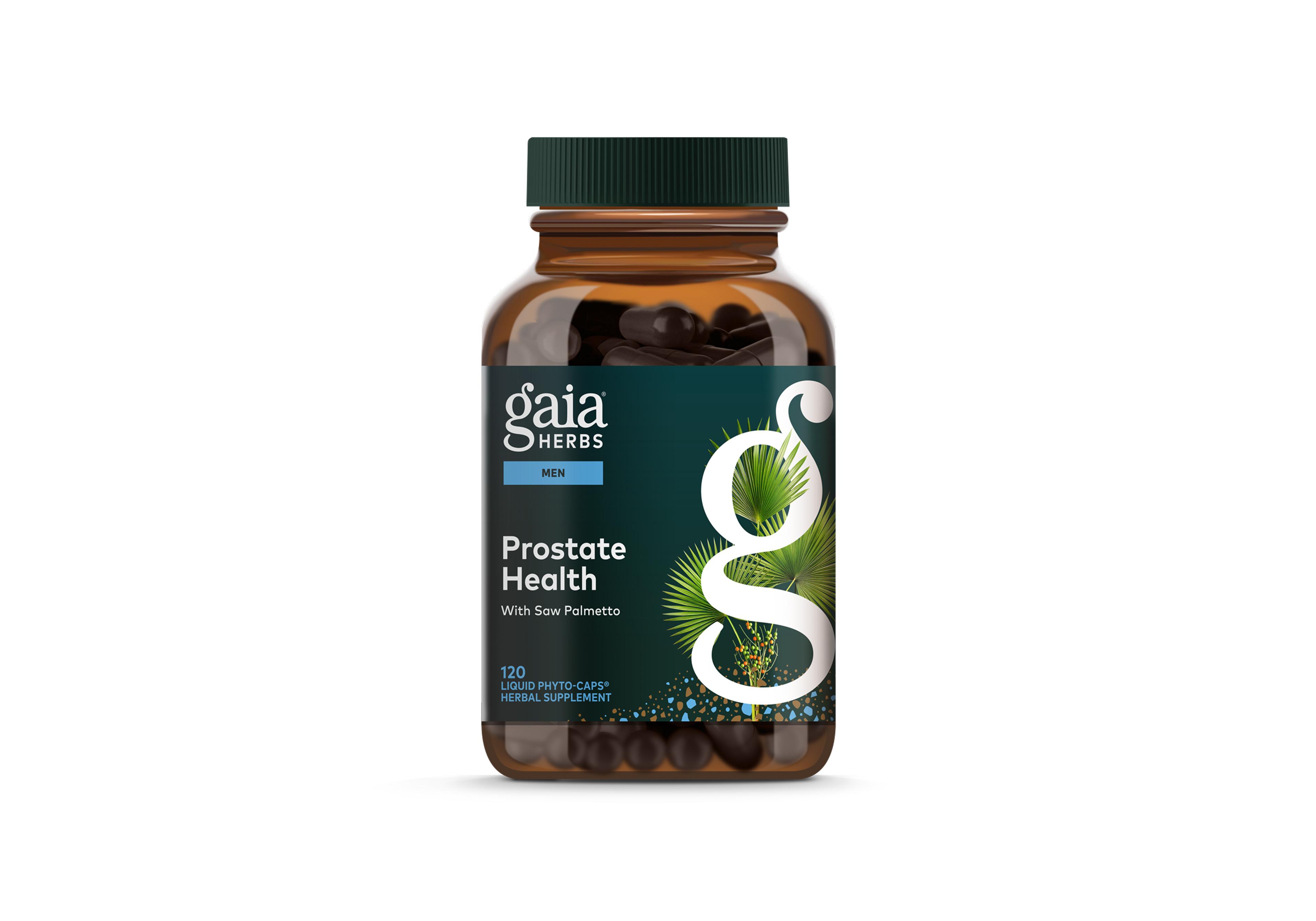 Gaia Herbs Prostate Health - Supports Prostate Health and Function for Men - With Saw Palmetto, Green Tea, Nettle Root, and White Sage