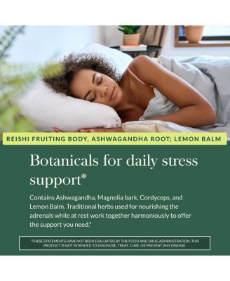 Adrenal Health Nightly Restore - Herbal Supplement with Ashwagandha, Magnolia Bark, Cordyceps - 60 Liquid Phyto-Caps (30 Servings)
