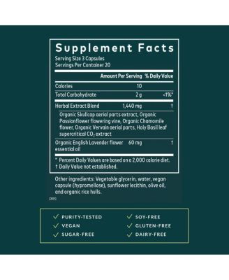 Calm A.S.A.P. - Stress Support Supplement with Skullcap, Passionflower - Supports Calm - 60 Liquid Phyto-Caps (20 Servings)