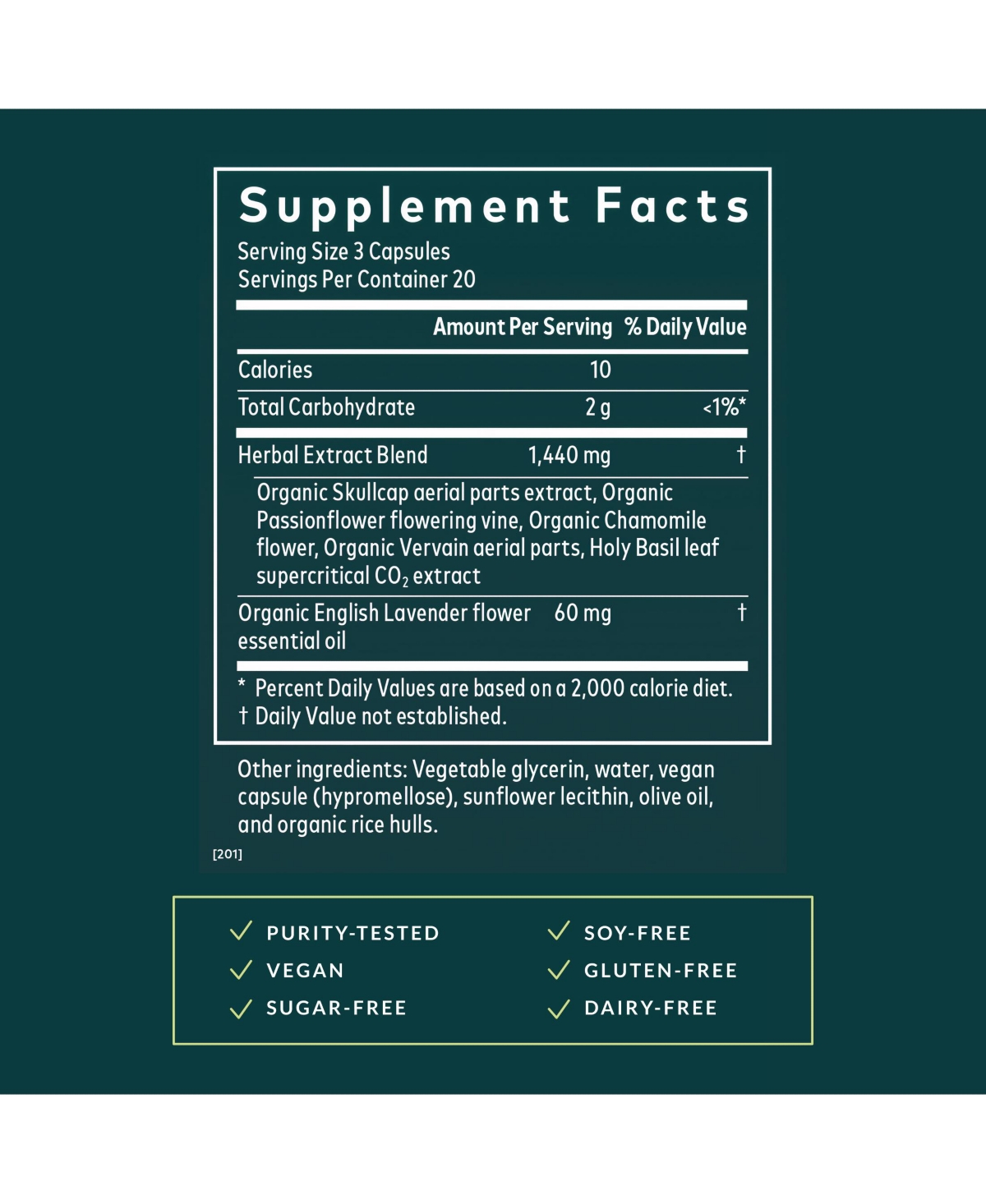Gaia Herbs Calm A.s.a.p. Stress Support Supplement - With Skullcap, Passionflower, Chamomile, Vervain, Holy Basil & More to Support a Natural Calm