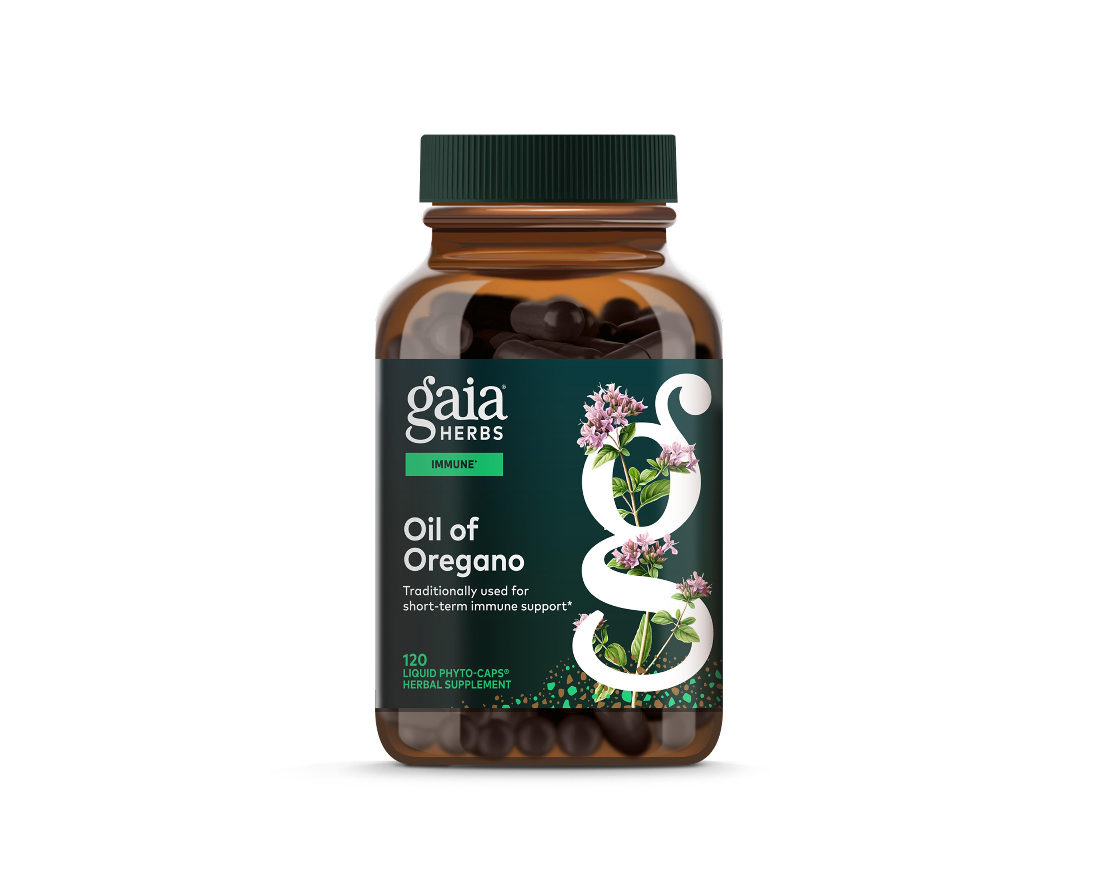 Gaia Herbs Oil of Oregano - Immune and Antioxidant Support Supplement to Help Sustain Overall Well-Being - With Oregano Oil, Carvacrol