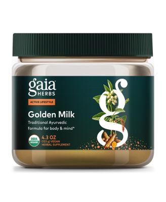 Golden Milk - Traditional Relaxation Support Supplement Powder for an Ayurvedic Cup of Calm - 4.3 Oz (About 35 Servings)