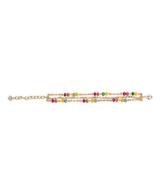 Gold-Tone Plated Triple Strand Bracelet