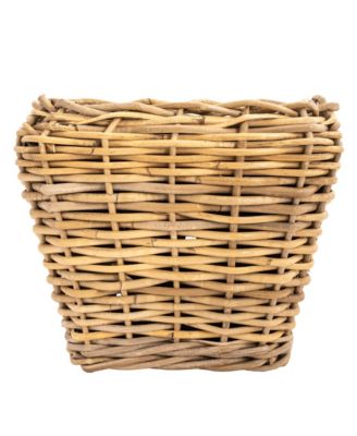 Square Tapered Planter with Black Plastic Insert