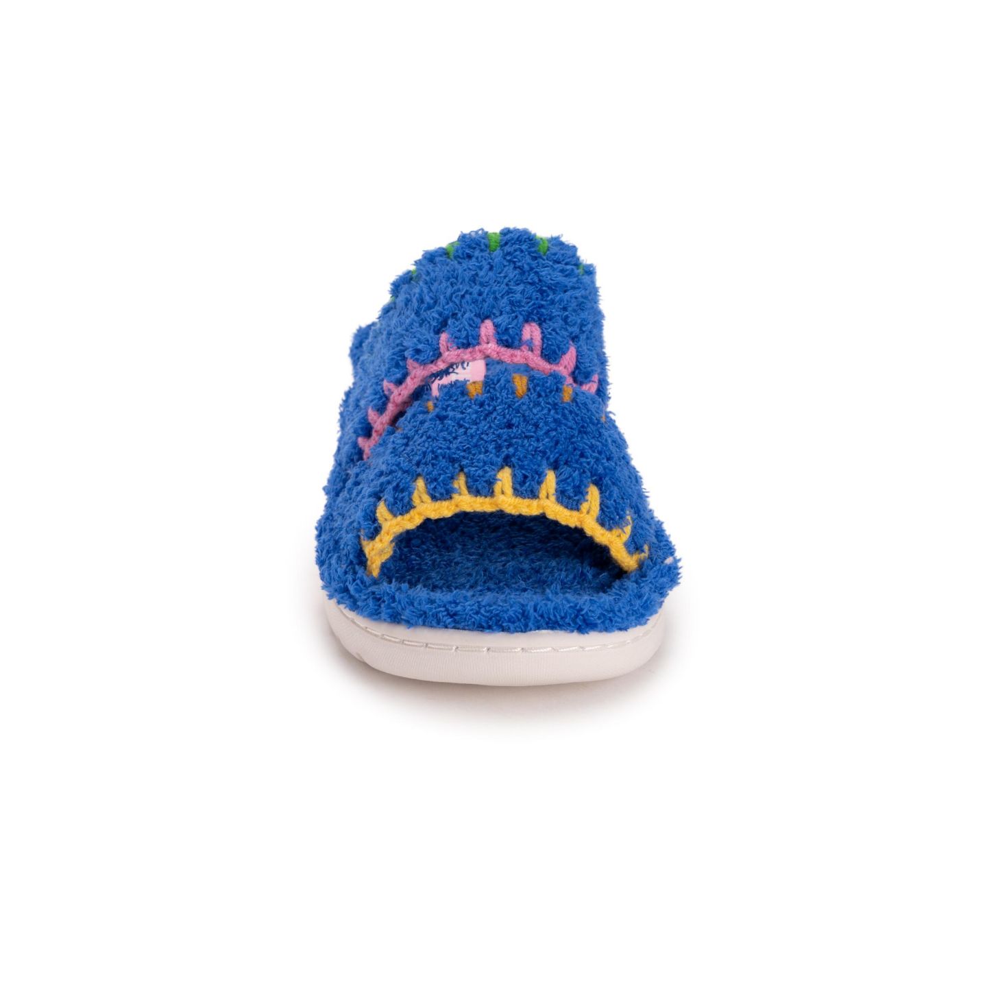 Женские тапочки MUK LUKS Double Strap Slide Slipper, цвет: Синий — фото 2