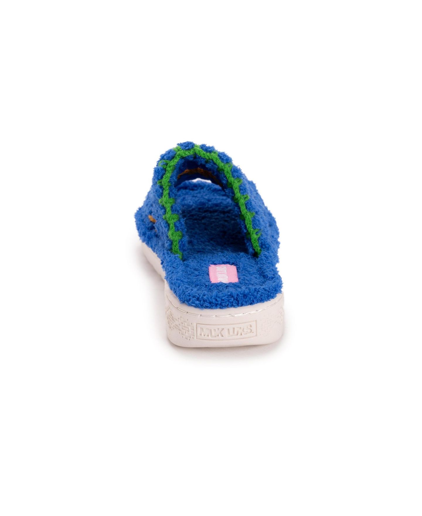 Женские тапочки MUK LUKS Double Strap Slide Slipper, цвет: Синий — фото 4