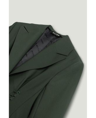 Women's Lace-Up Waist Tailored Blazer