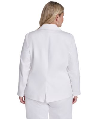 Plus Size Two-Button Jacket