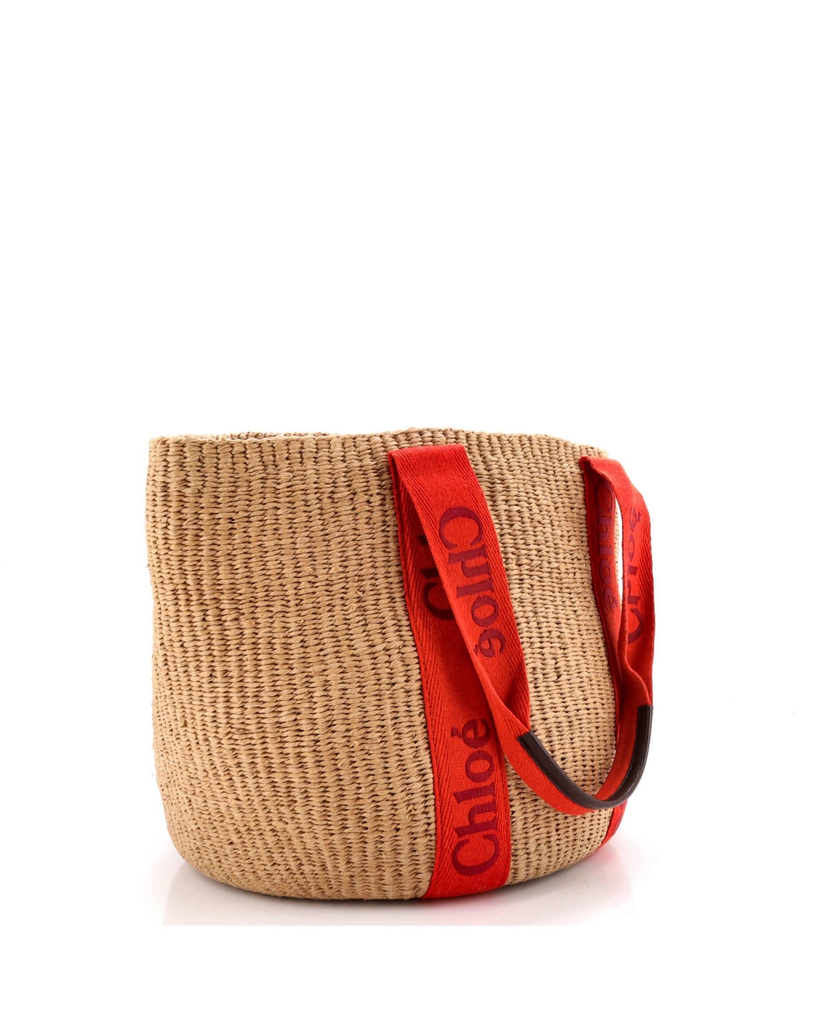 Pre-Owned Chloe Large x Mifuko Woody Tote Raffia