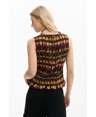 Women's Printed sleeveless blouse