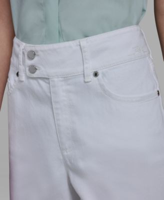 Women's Mid-Rise Scalloped Hem Jeans