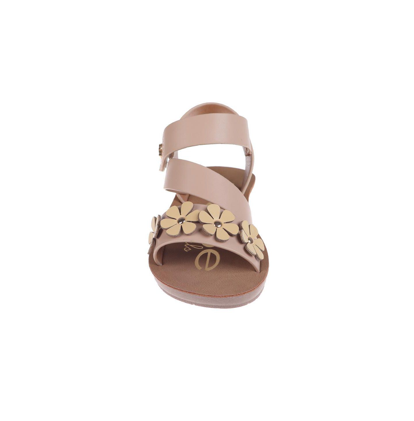 Сандалии Bebe Sandals - Cute Flat Adjustable Summer Strappy Sandals для девочек, цвет: Рыжевато-коричневый — фото 6